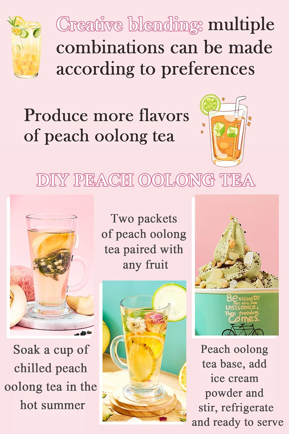 Shengmingxi White Peach Oolong Tea Bags 7.05oz/200g 50Packs High Mountain Oolong Tea Chinese Tea Bags Sweet Flavor, Hot & Iced Tea 白桃乌龙茶 乌龙茶 蜜桃乌龙茶