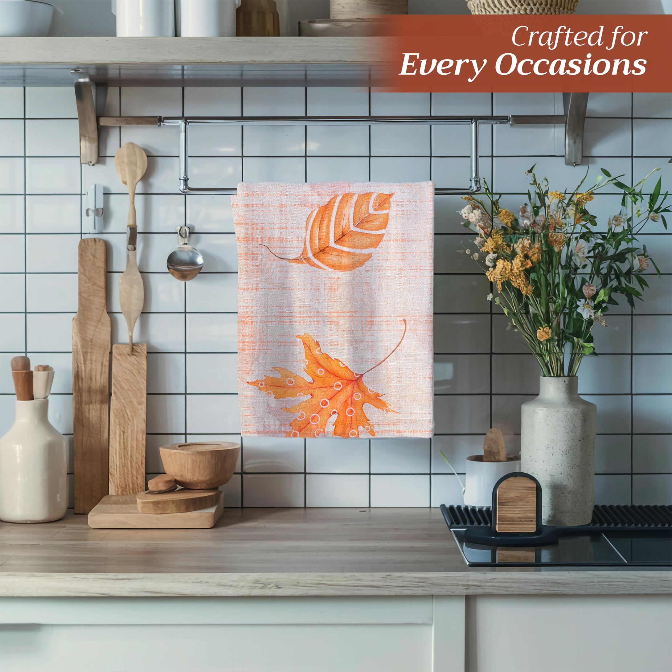 Maison d' Hermine Juego de 3 Paños de Cocina Multiusos, Paños de Cocina Suaves y Absorbentes, 100% Algodón, 50 cm x 70 cm, Rojo, Geométrico