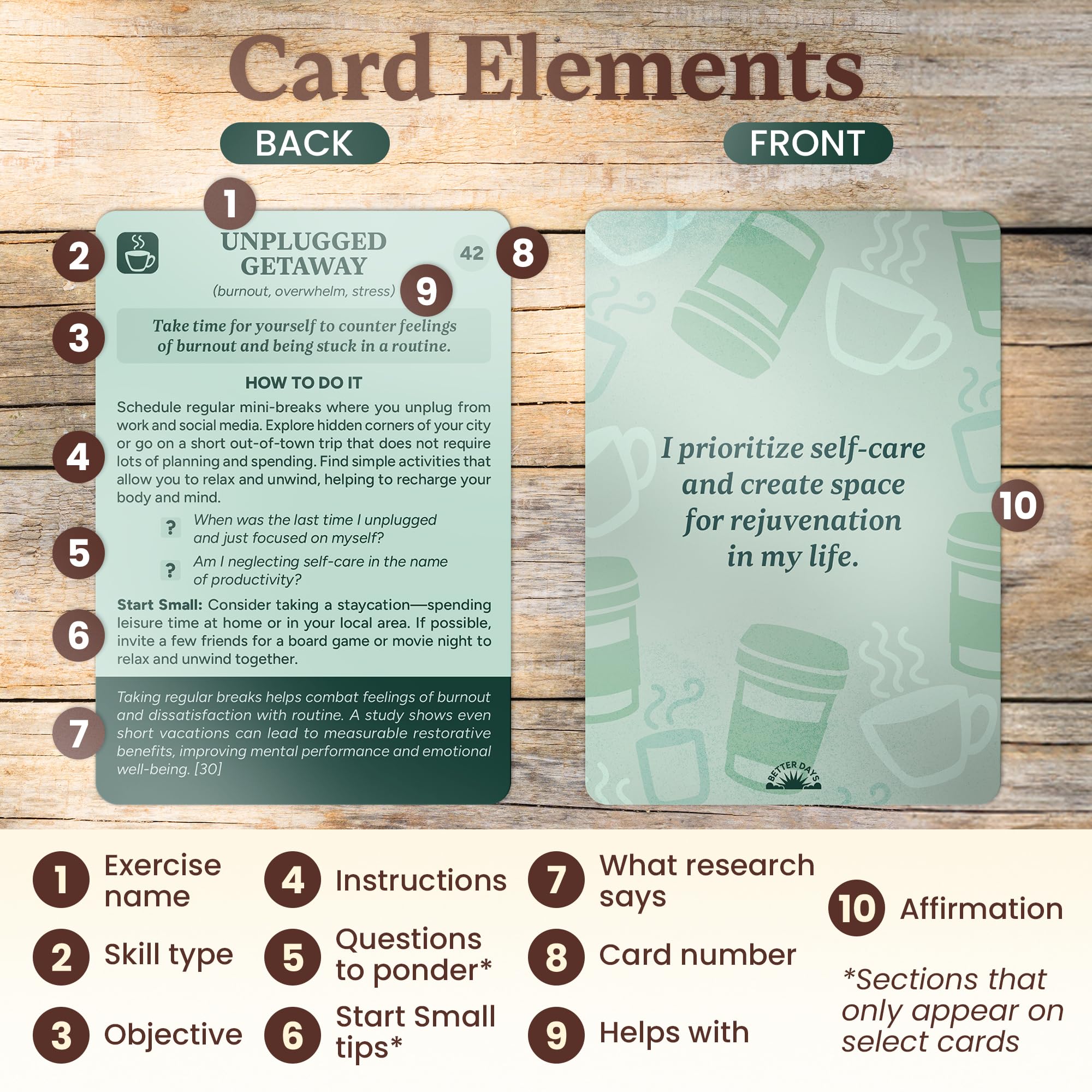 Better Days Coping Cards, 65 Skills & Exercises to Cope with Stress, Anxiety, & Anger - Image 3