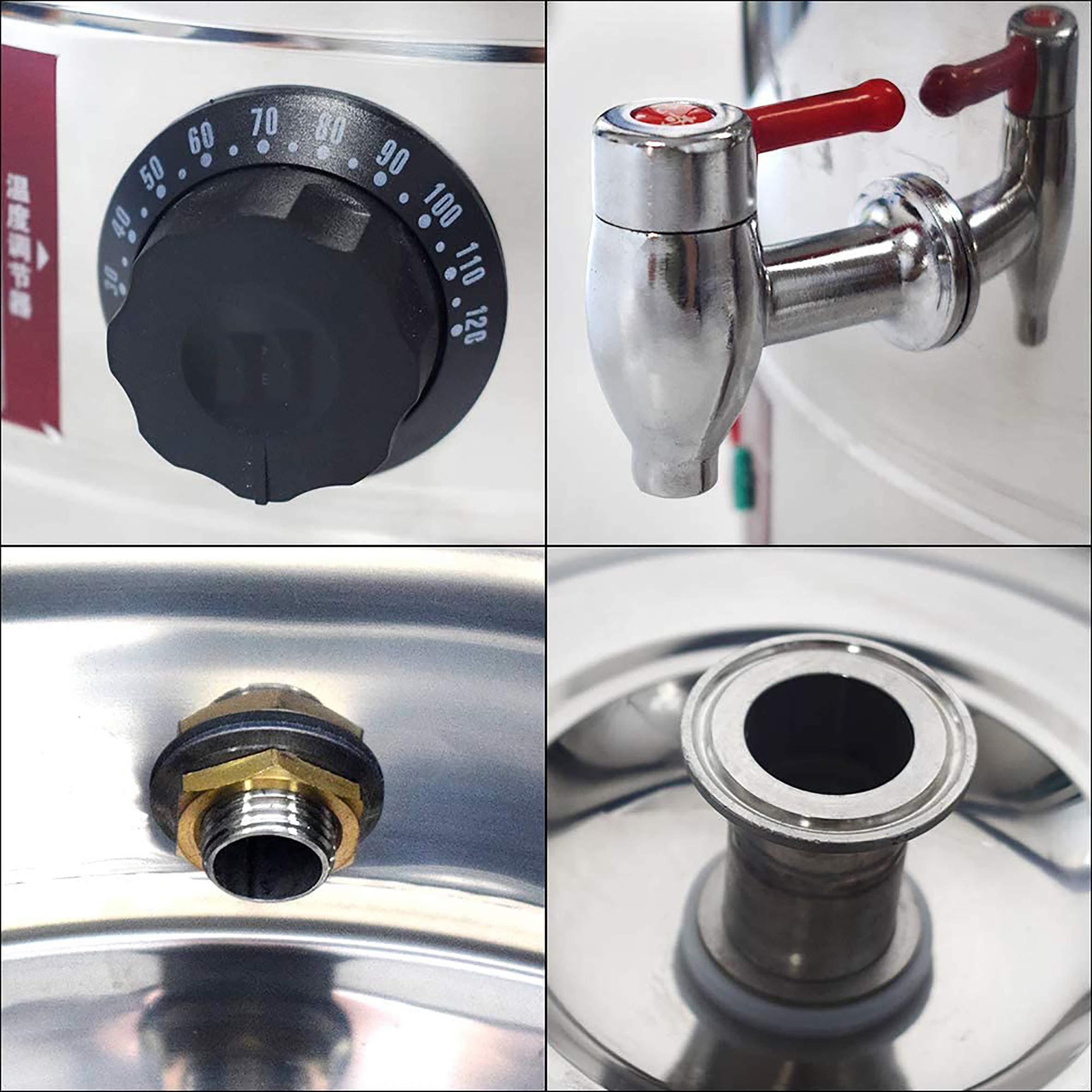 Nuevo destilador automático de alcohol todavía con calefacción y ajuste de temperatura Fermentación de temperatura Kit (50 L)