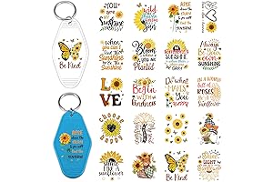 Printable Highland Cow UV Adhesive DTF Transfer Keyring Labels