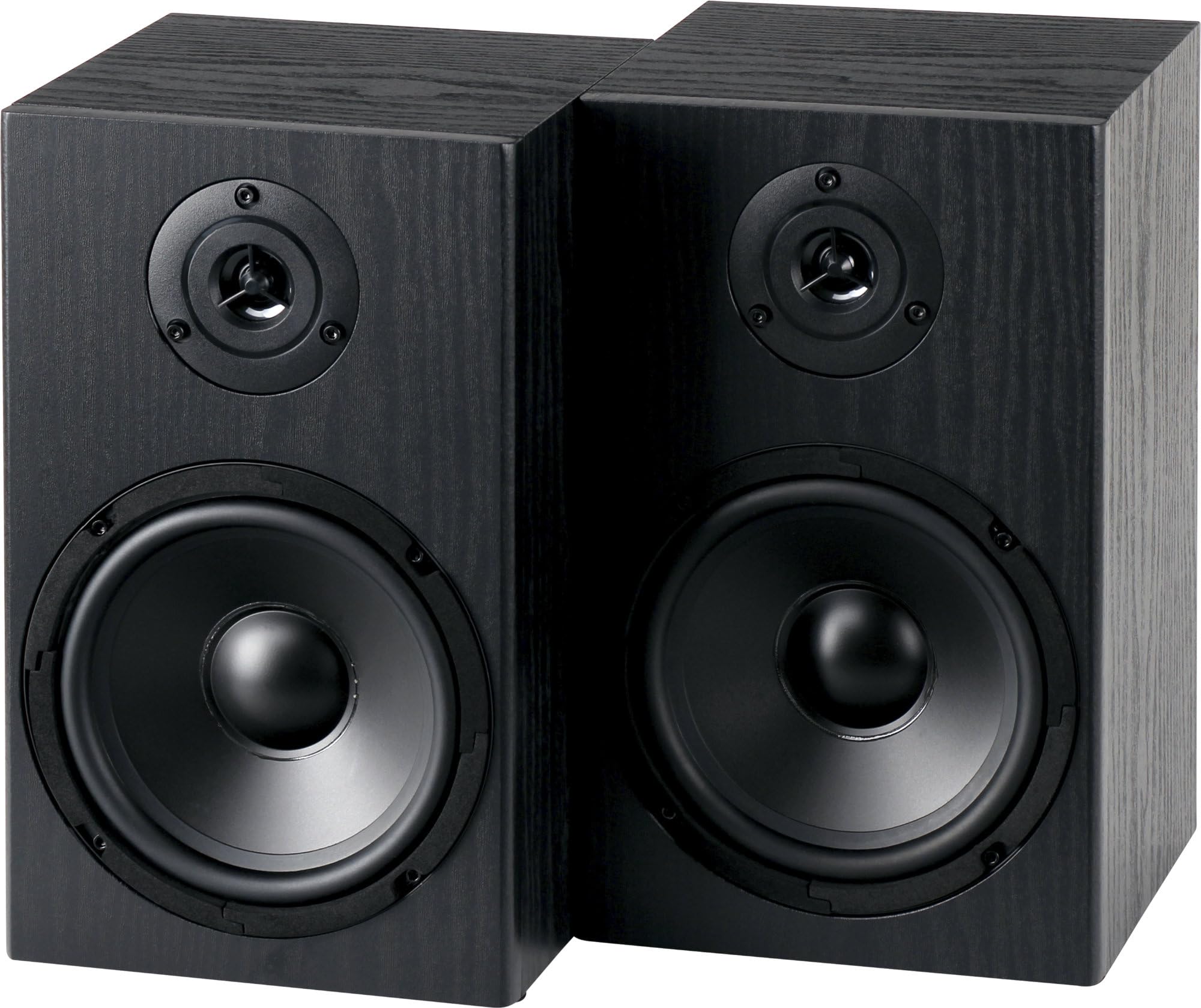 McGrey BSS-265 Paire denceintes Hi-FI 6,5" - Enceintes Hi-FI compactes à 2 Voies avec 80?W RMS / 150?W crête, woofer 6,5" et Tweeter 0,5" pour Un Son stéréo et Un Montage Mural - Noir