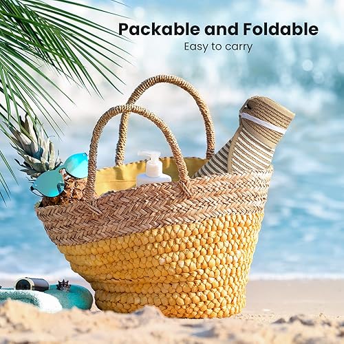 Miniatura 55 de Simplicity - Sombrero con protección solar UV UPF 50 para mujer, convertible en visera para playa