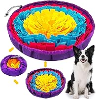 PETCARE Snuffle Mat for Dogs & Cats: Adjustable 19x19 Inch Slow Feeder Puzzle Toy - Interactive Foraging Mat for Mental Stimulation & Anxiety Relief