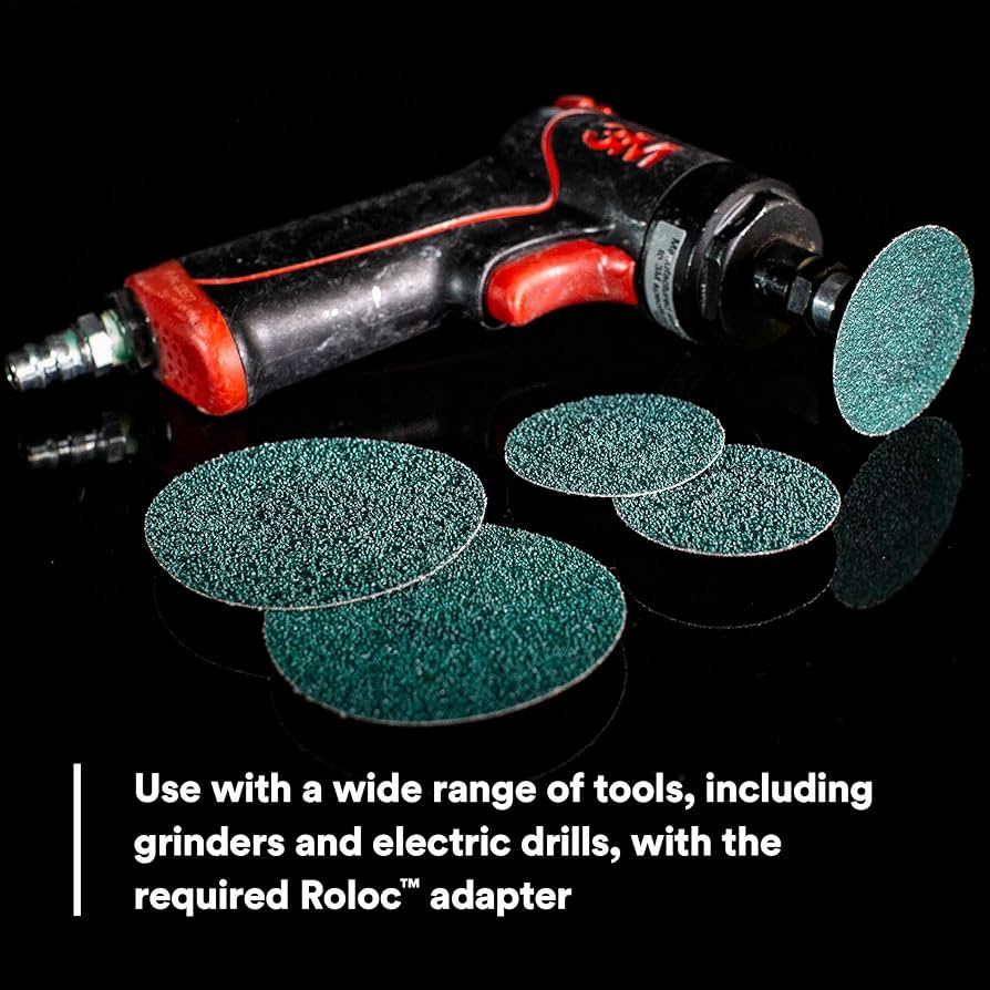 グラボネロ　grindlodge Amazon.com: 3M Green Corps Roloc Disc 36527, 80+ Grit, 2 in