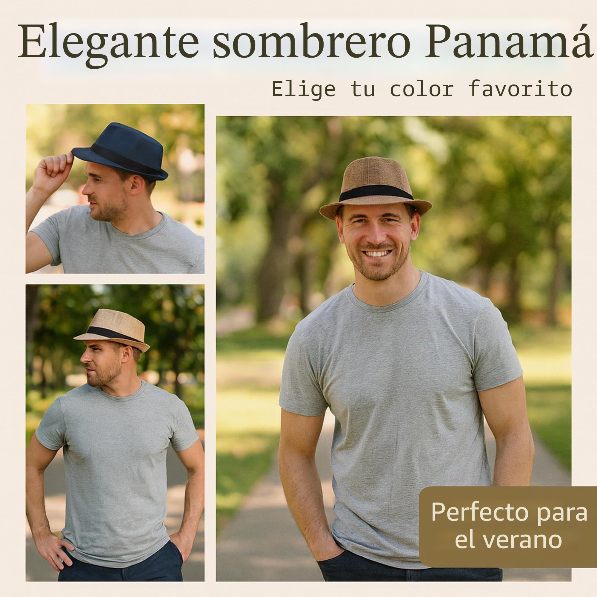 Mountain Sombrero Panamá, sombrero de paja, sombrero de verano
