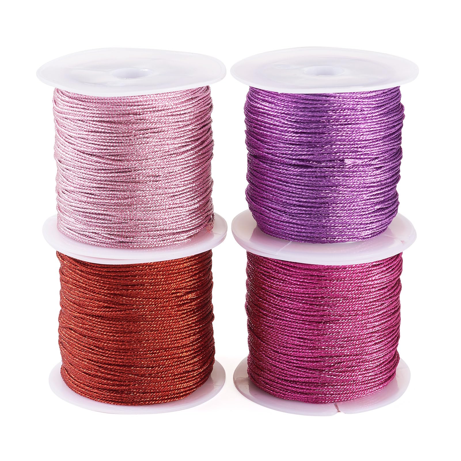 Cuerda de hilo trenzado de 0,8 mm para manualidades creativas y costura de macramé