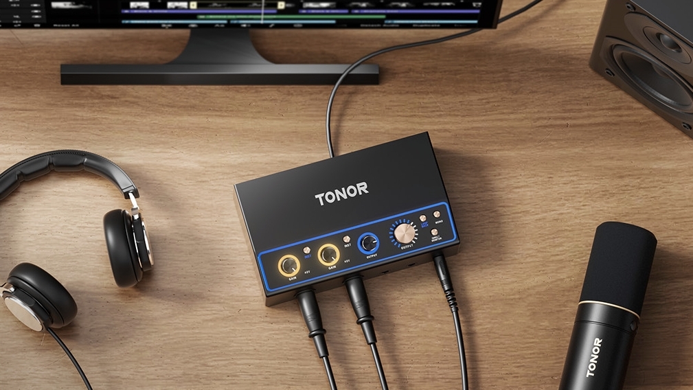 Amazon.co.jp: TONOR 配信用オーディオインターフェース、ダブルXLR