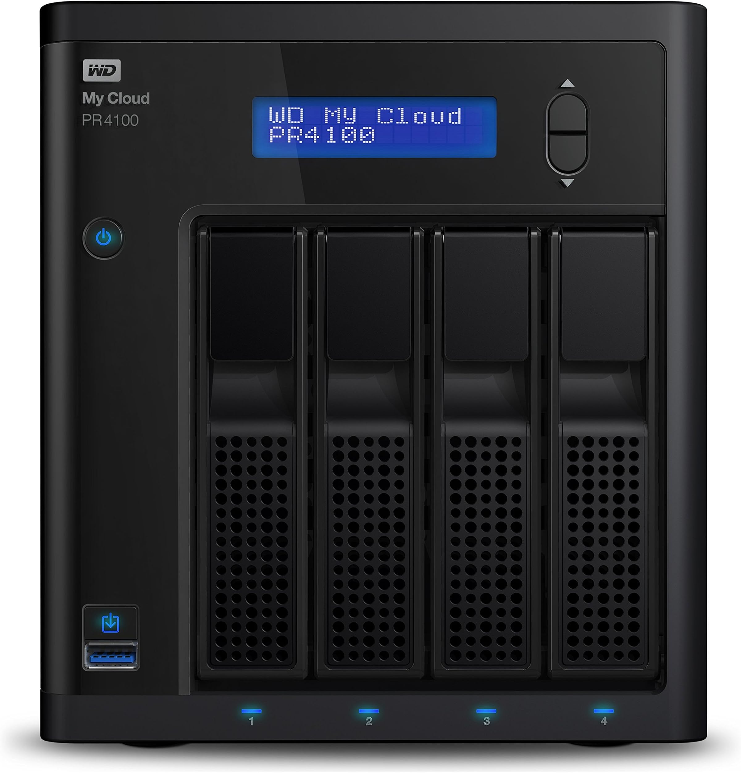 Western Digital WD Diskless My Cloud Pro Series PR4100 Network Attached Storage - NAS - WDBNFA0000NBK-EESN