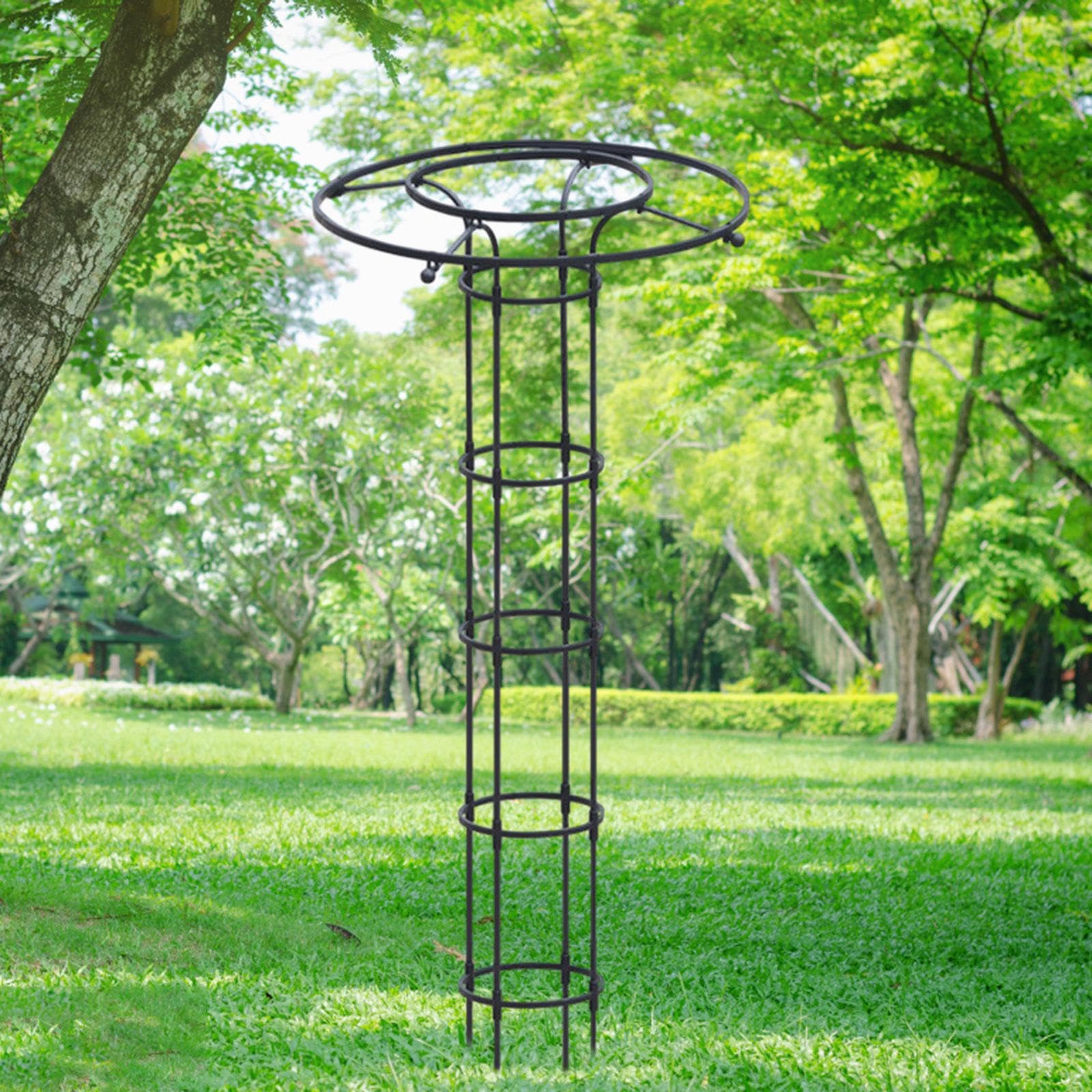Baoblaze Supporto per Piante in Vaso con Traliccio per Da Giardino/gabbia di Supporto per Fiori Da Esterno Multifunzione/struttura Rampicante per Pian (Altezza 210 cm)
