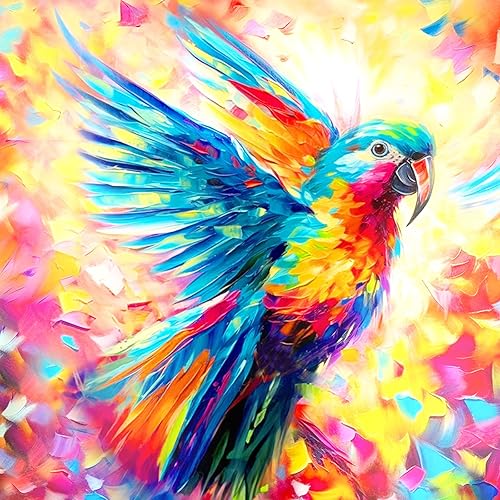 DIAMONDOUBLE Kits de pintura de diamantes para adultos con suministros de arte de diamantes, arte de diamantes coloridos para decoración de pared,