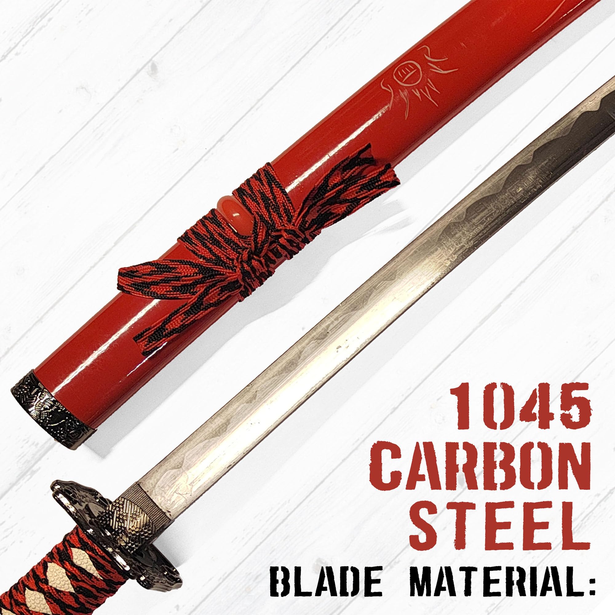 Demon Slayer - Kamado Tanjirou's Schwert, Katana – Kamado Tanjiro Katana Nichirin Sword, Animeschwert für Tanjiro Kostüm