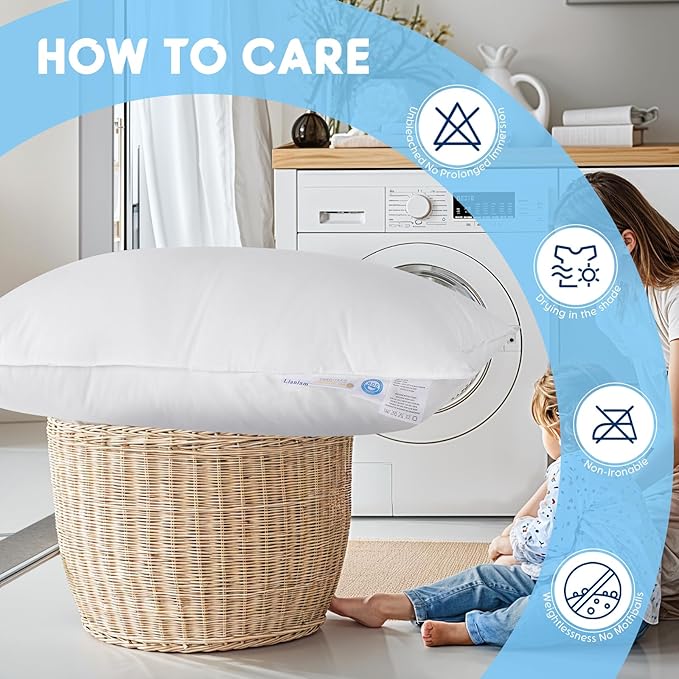 Almohada Pluma de Ganso 71x51 cm Funda Algodón 800 Hilos miniatura 8