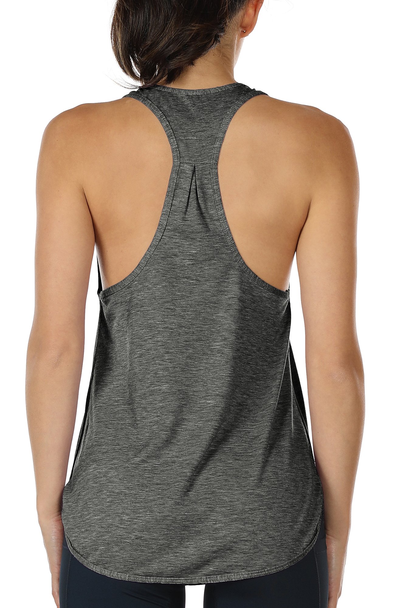 icyzone Workout Tank Tops for Women - Athletic Yoga Tops, Racerback Running Tank Top Loose Fit