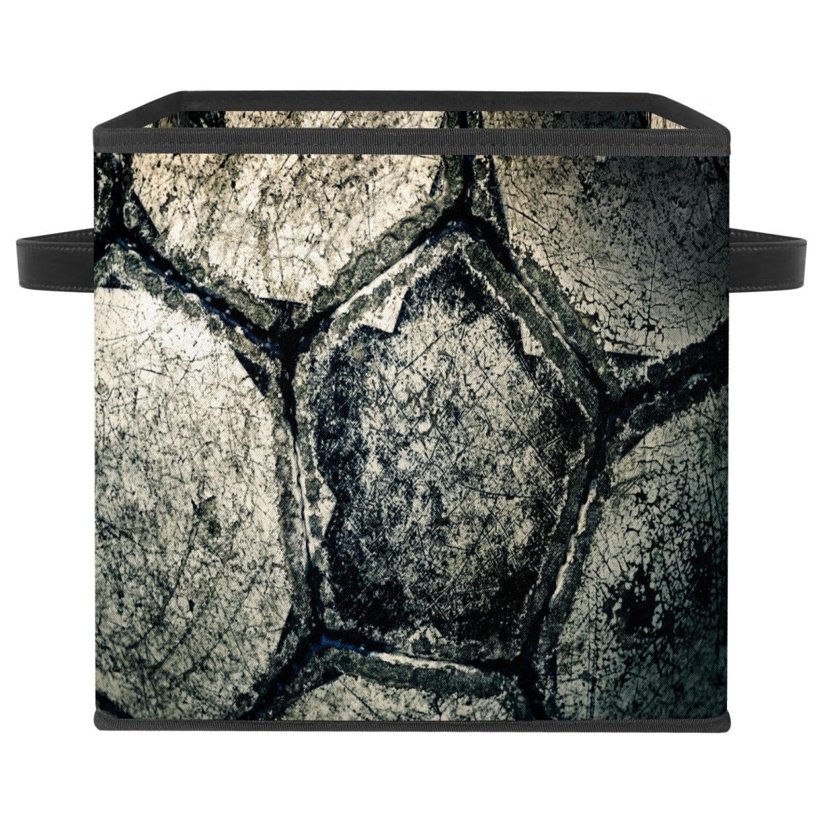 Panier de rangement cube football rétro pour éliminer le désordre du salon