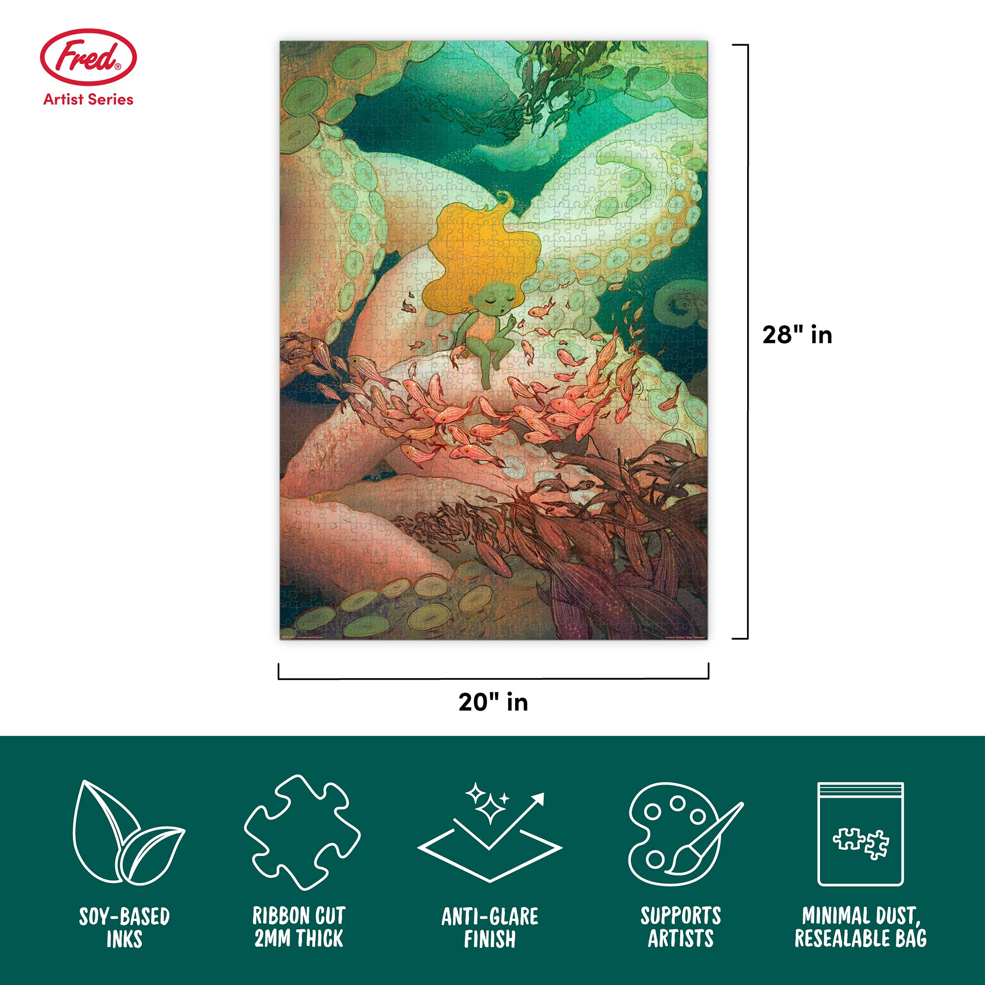 Amazon.com: Fred 1000 Piece Artistic Puzzle, Listen to Me by 'Edge