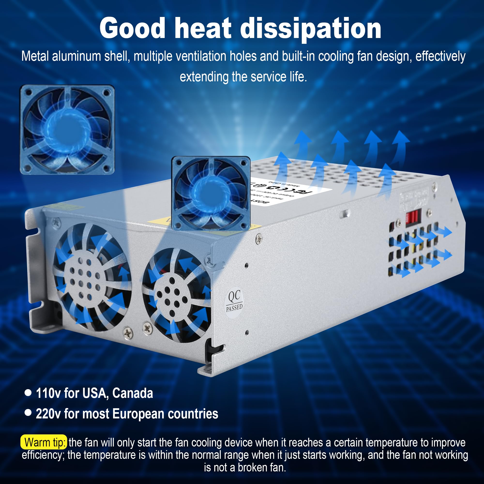 ★BOSYTRO DC 60V 25A 1500W スイッチング電源 Amazon.com: DC 60V 25A 1500W DC Switching Power Supply