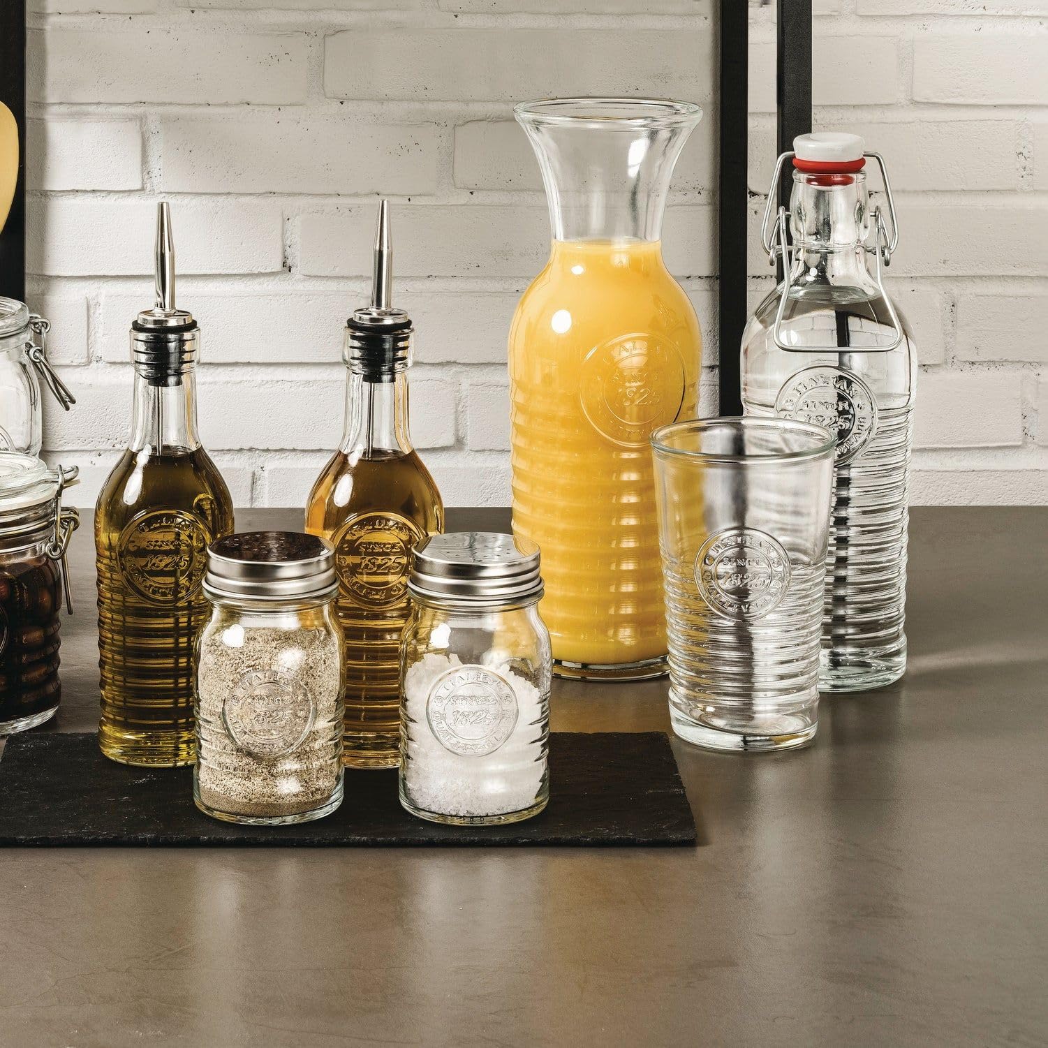 Bormioli Rocco Officina1825 Carafes Transparent 957 ml, 1 Unité (Lot de 6)
