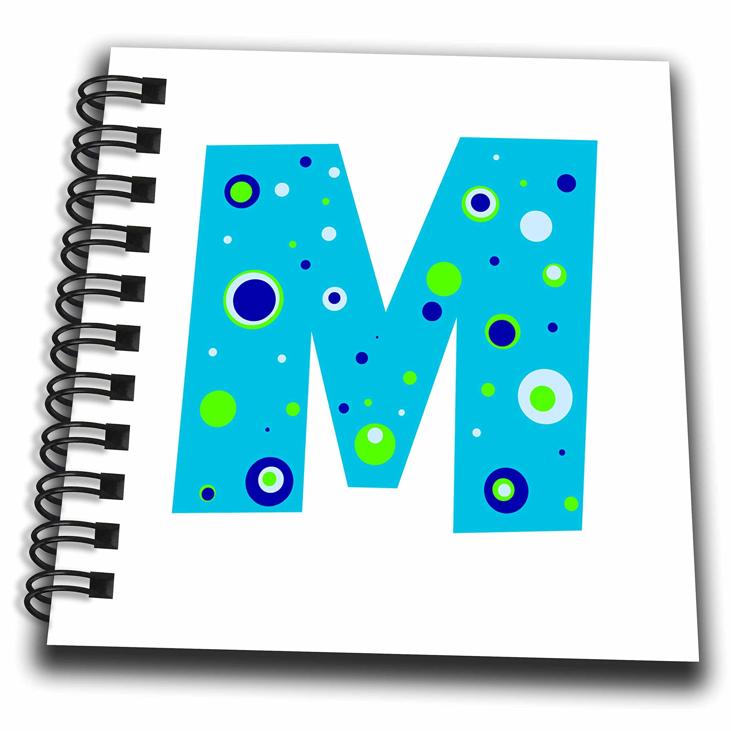 Mini bloc-notes 3 garçons bleu lettre M ne perdez plus vos idées