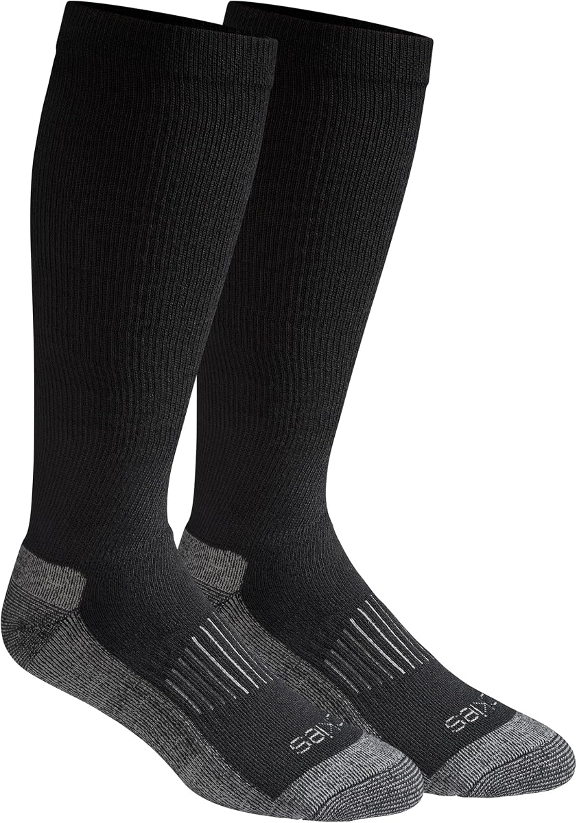 Dickies Calcetines hasta la pantorrilla de compresión ligera y cómoda para hombre, disponibles en M-XXL (2, 4 pares)