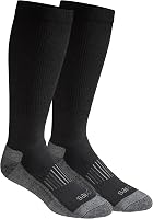 Dickies Men's Light Compression Over-the-Calf Socks 8-15mmHg Circulation Support, Moisture-Wicking, M-XXL 2/4 Pairs