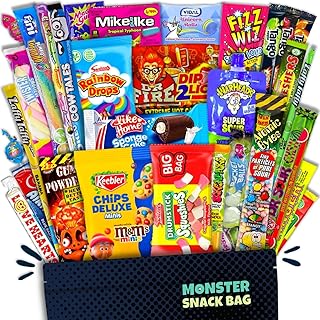 40 Trend-Süßigkeiten aus aller Welt in einer Box auch als Geschenk z.B. zum Geburtstag - XXL Mix mit amerikanischen Süssigkeiten und Sweets