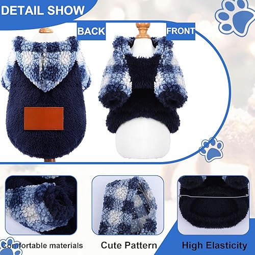 Miniatura 5 de Sudadera con capucha para perros pequeños, suéter para perros pequeños, suéter para perros pequeños, suéter de Acción de Gracias, ropa para perro,