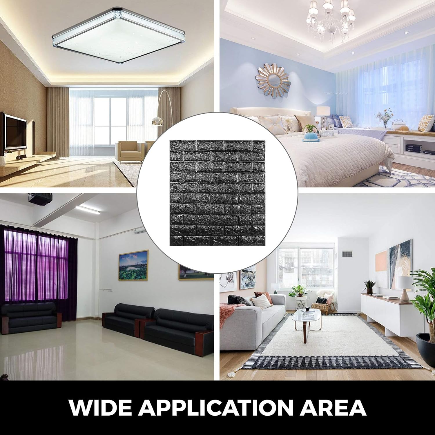 Super Big Clearance! Happybuy 3D Foam Wall Panels 11 Pack 3D Brick Wall Panel 27.5x30.5 Inches PE Foam Wallpaper 69Sqft White Brick Wallpaper 3D self Adhesive Wall Panels for Bathroom Kitchen Living Room Home Decoration 80% Off Discount Happybuy 3D Foam Wall Panels 11 Pack 3D Brick Wall Panel 27.5x30.5 Inches PE Foam Wallpaper 69Sqft White Brick Wallpaper 3D self Adhesive Wall Panels for Bathroom Kitchen Living Room Home Decoration