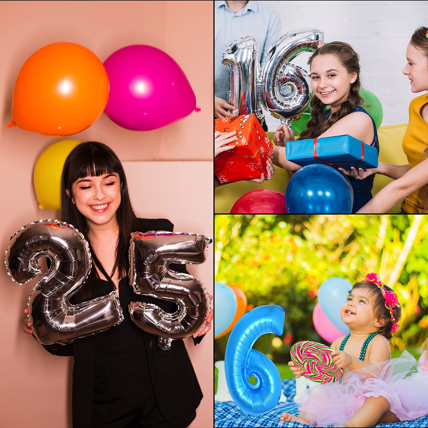 Trimming Shop Folienballon Zahl 5 - 32 Zoll Großer Heliumballon Selbstdichtend Für Geburtstagsparty