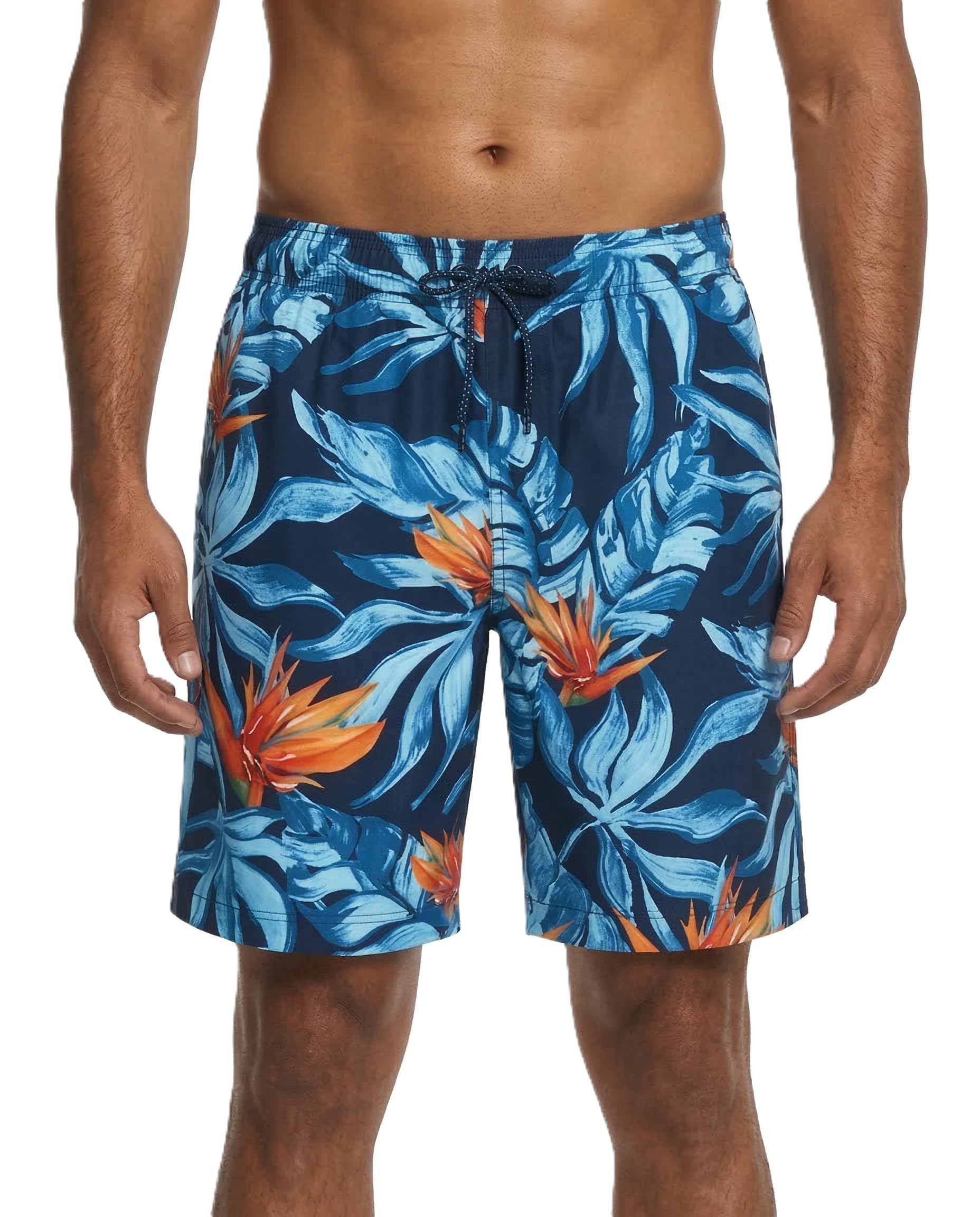 rokka&rolla Men's Swim Trunks Quick Dry Board Shorts Bathing Suit with Mesh Lining, Tropical Floral, Large-picture-20