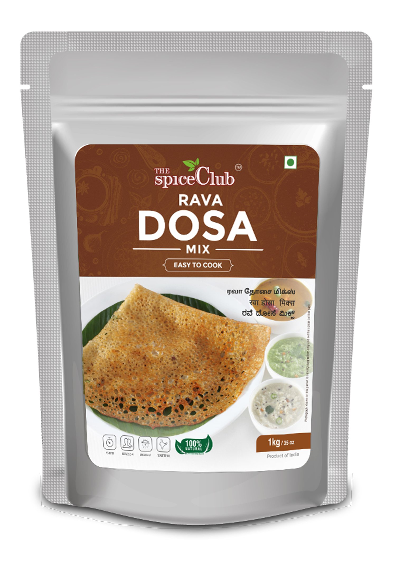 The Spice Club Rava Dosa Mix - 1 Kg ( Easy to Cook, 100 % Natural, Traditional Dosa Mix, Breakfast Mix) (B075M9JX3G) Amazon Price History, Amazon Price Tracker