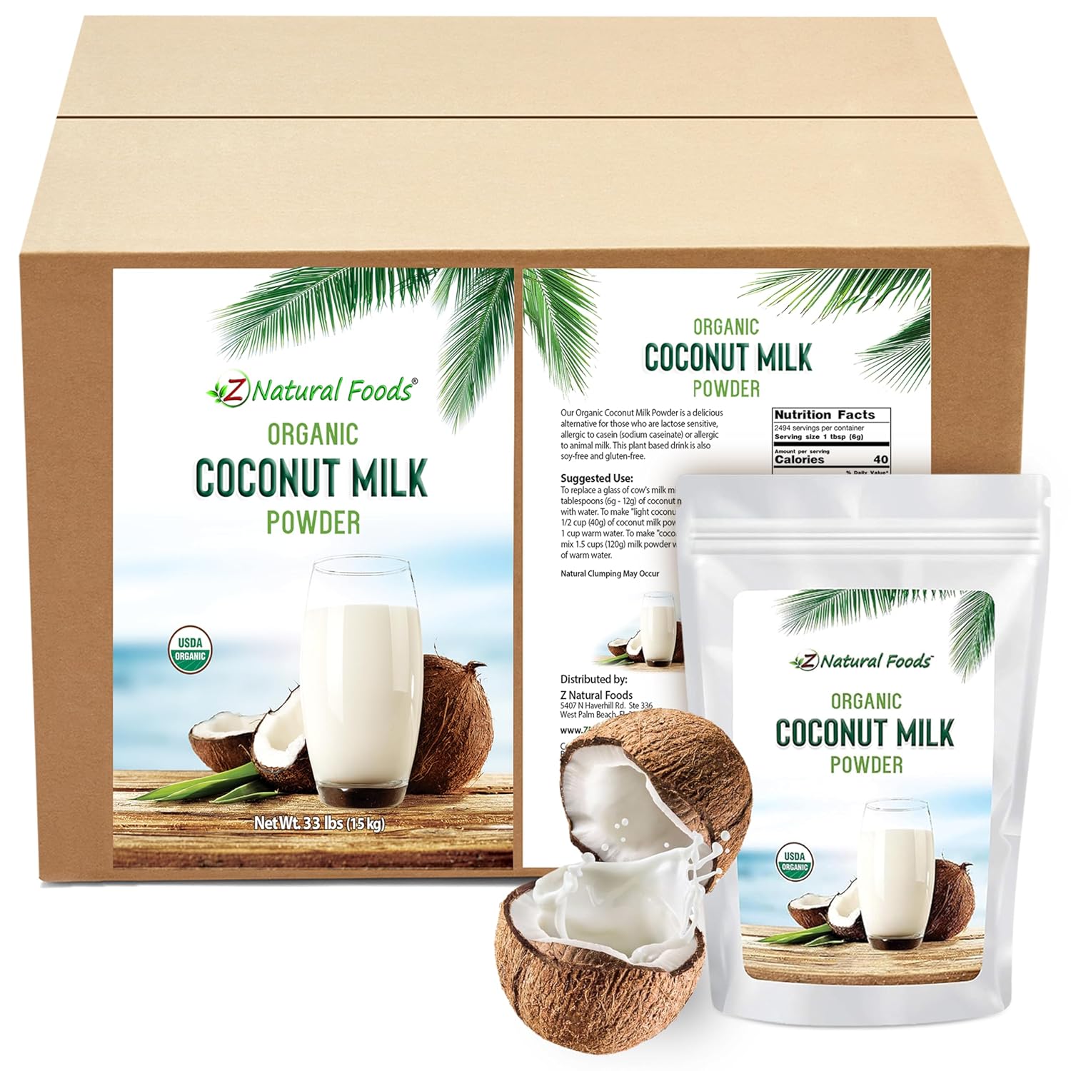 Z Natural Foods Organic Coconut Milk Powder