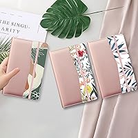 Vista 4 de Libretas para Camareras, de Cuero PU Rosa Lindo Libreta para Camarera con 1 Bolsillo con Cremallera para Dinero, Libreta para Servidores con 9 Za.