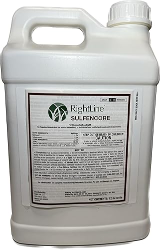 Herbicida sulfencore (12 libras) por RightLine - Control de malezas post-emergencia en Bermudagrass - Metribuzina + Sulfentrazona