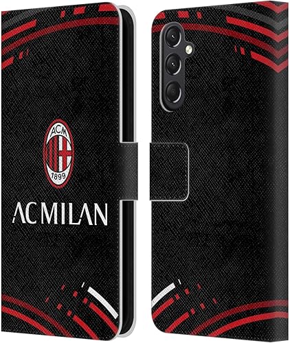 Vista 151 de Head Case Designs Funda de cuero con licencia oficial de AC Milan con diseño de camuflaje digital, compatible con Samsung Galaxy S22 Ultra 5G