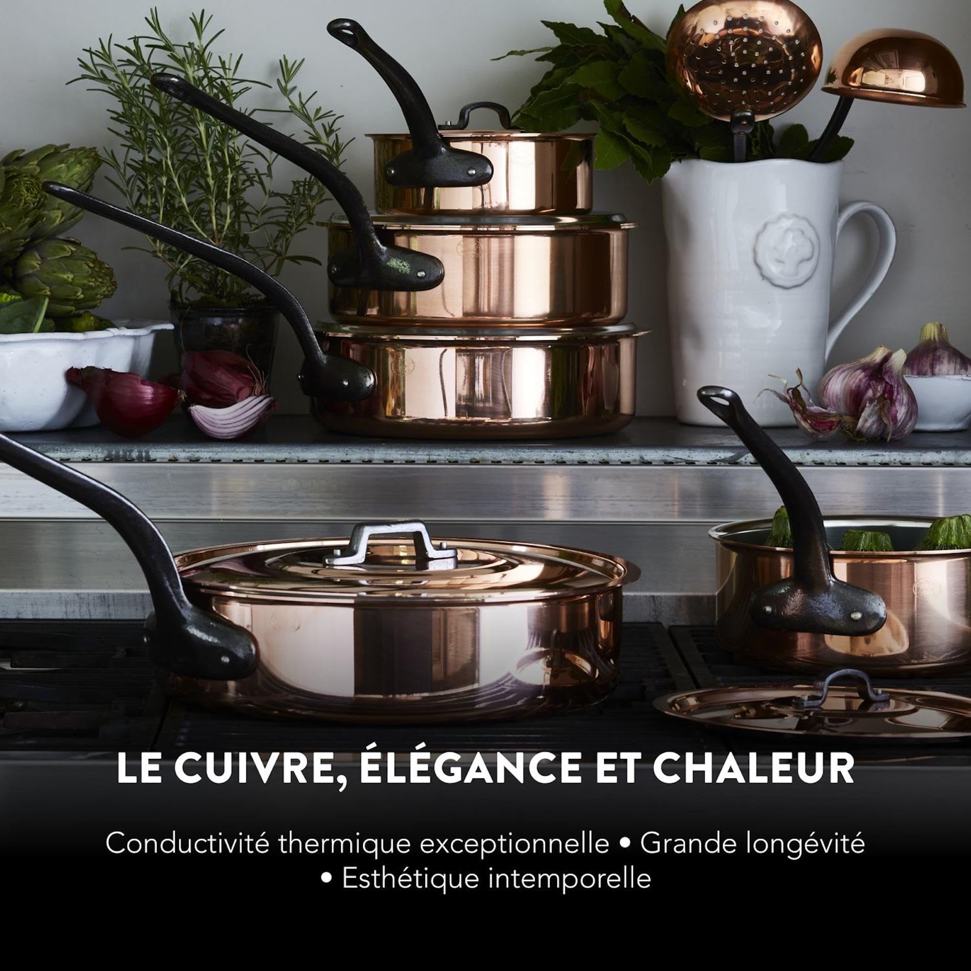 Bassine À Confiture Cuivre 12l - 207031, 41 x 41 x 21 cm