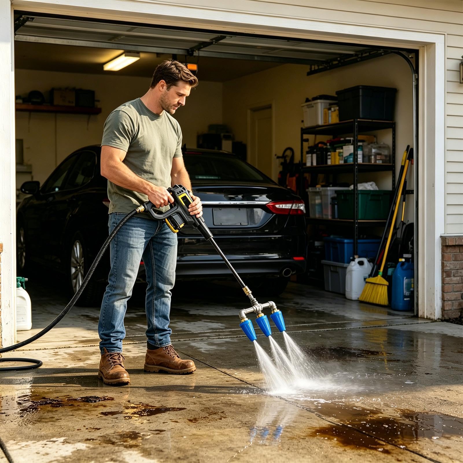Boquilla Triple para Hidrolavadora 4000 PSI Resistente Con 360 Grados