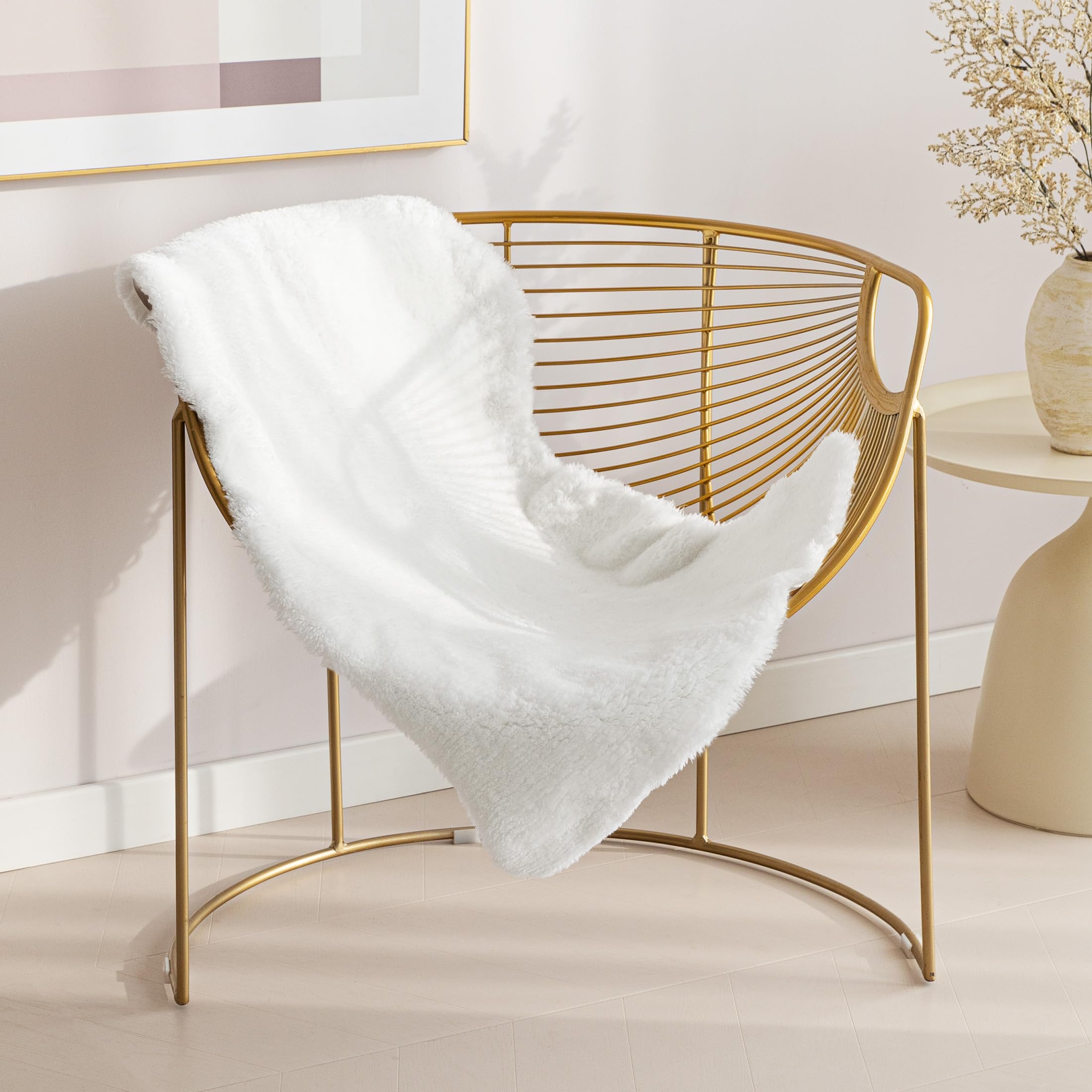 Funda para silla en salón y habitación infantil Sonive piel sintética blanca 50x80