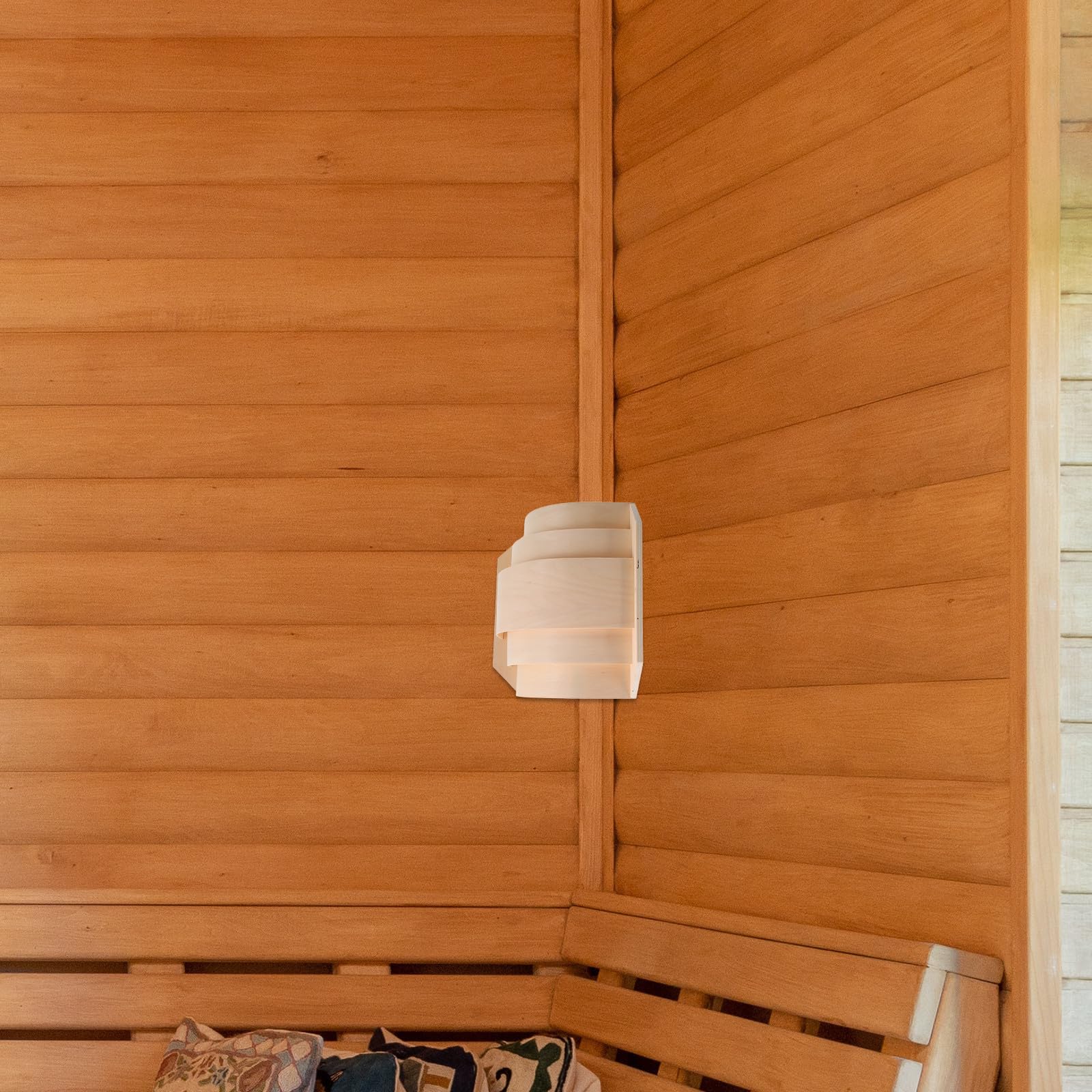 Sauna Lampenschirm mit Rechtwinkliger Form für Eckleuchten