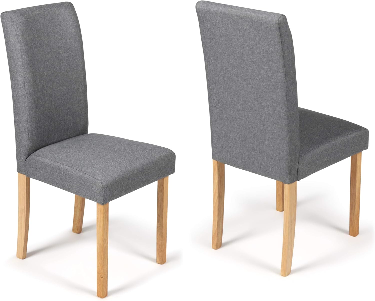 Your Price 2 Dining Chairs Grey Marl Fabric Torino With