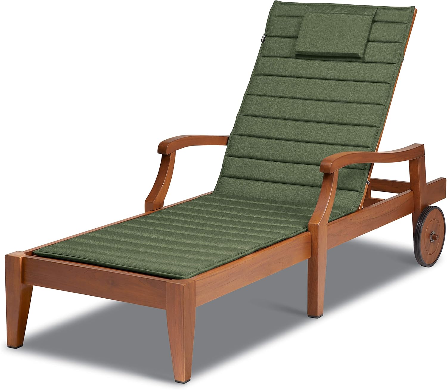 Classic Accessories Storigami Water-Resistant 74 x 23 Inch Chaise Lounge Cushion, Heather Fern, Patio Cushion