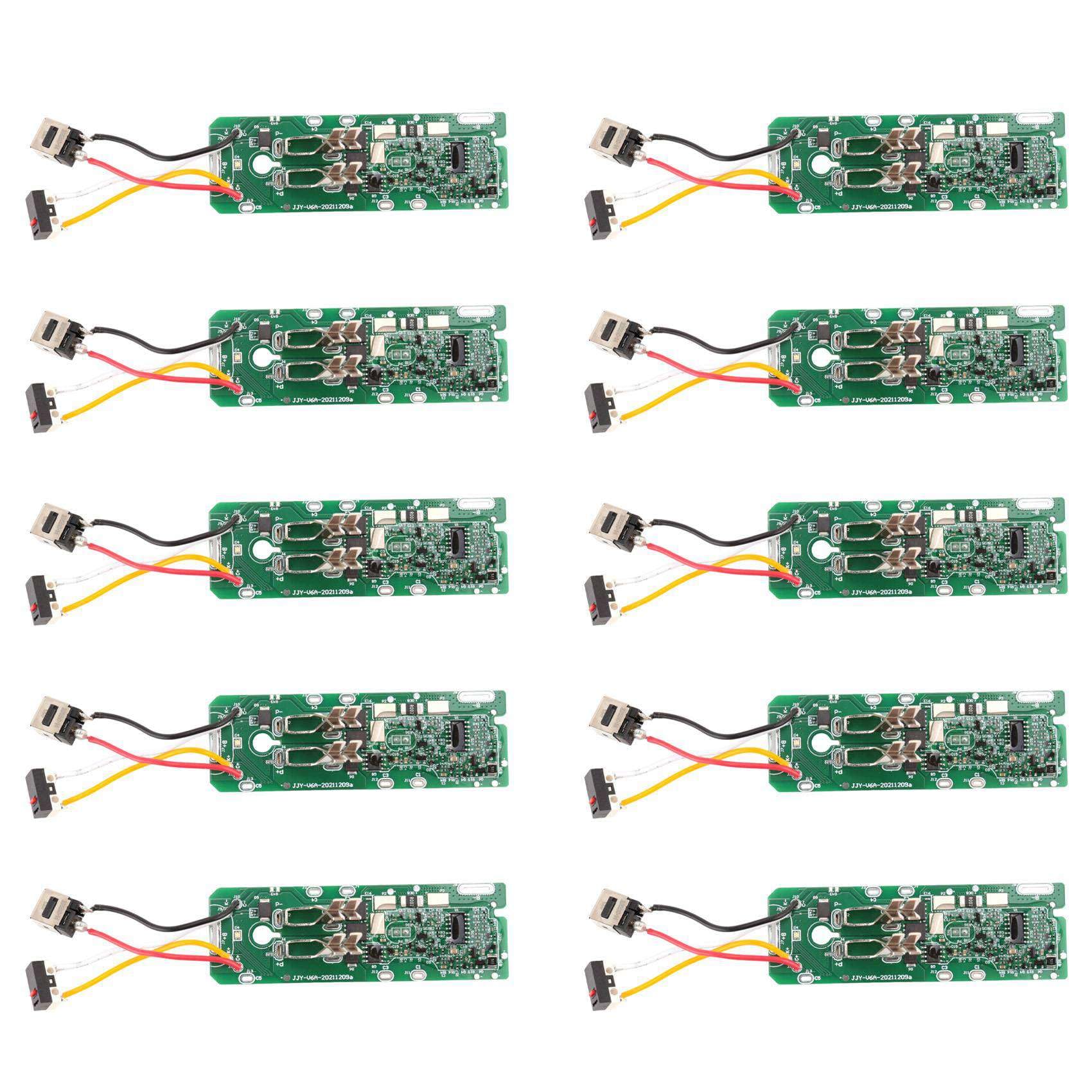 Hndhbfgrt 10X Li-Ion Battery Charging PCB Protection Circuit Board for 21.6V V6 V7 Vacuum Cleaner