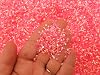 Dayglow Fluorescent Bright Neon Crispy Bingsu Beads for Crunchy RFS Slime, Iridescent Straw Beads, 3D Glitter, Slime Supply Coral Pink, 100 Gram Bag