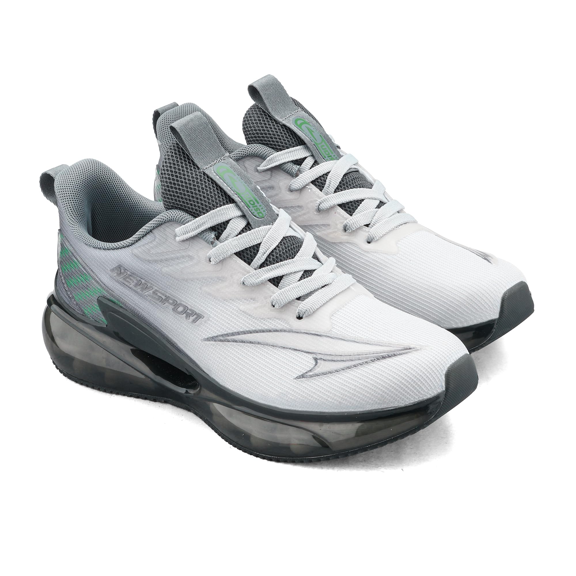 ASIAN Quantum-27 Men's Sports Running Shoes with See-Through Air Sole, Memory Foam Comfort, Breathable Knit Upper & Styl