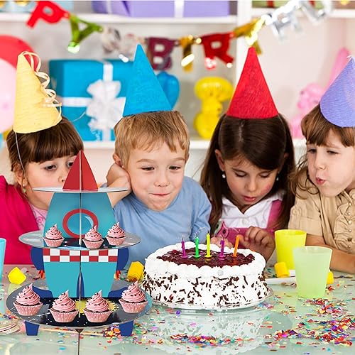 Miniatura 7 de Groovy Hippie Theme - Soporte para cupcakes de 3 capas, amarillo, cartón, 20 pulgadas de ancho