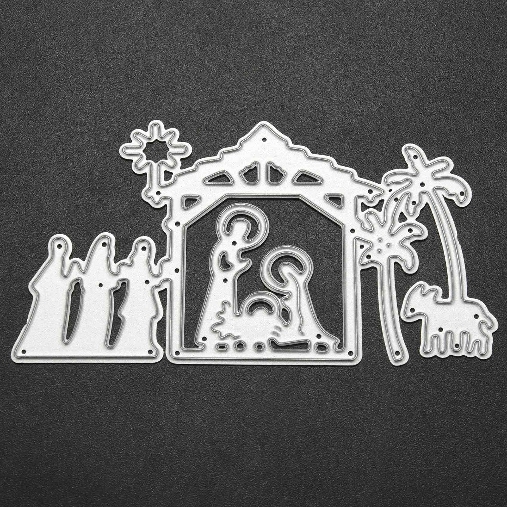 Gaetooely Fustella Per Scrapbooking E Goffratura – Stencil In Acciaio, Per Sizzix E Cuttlebug (Motivo G) - 2