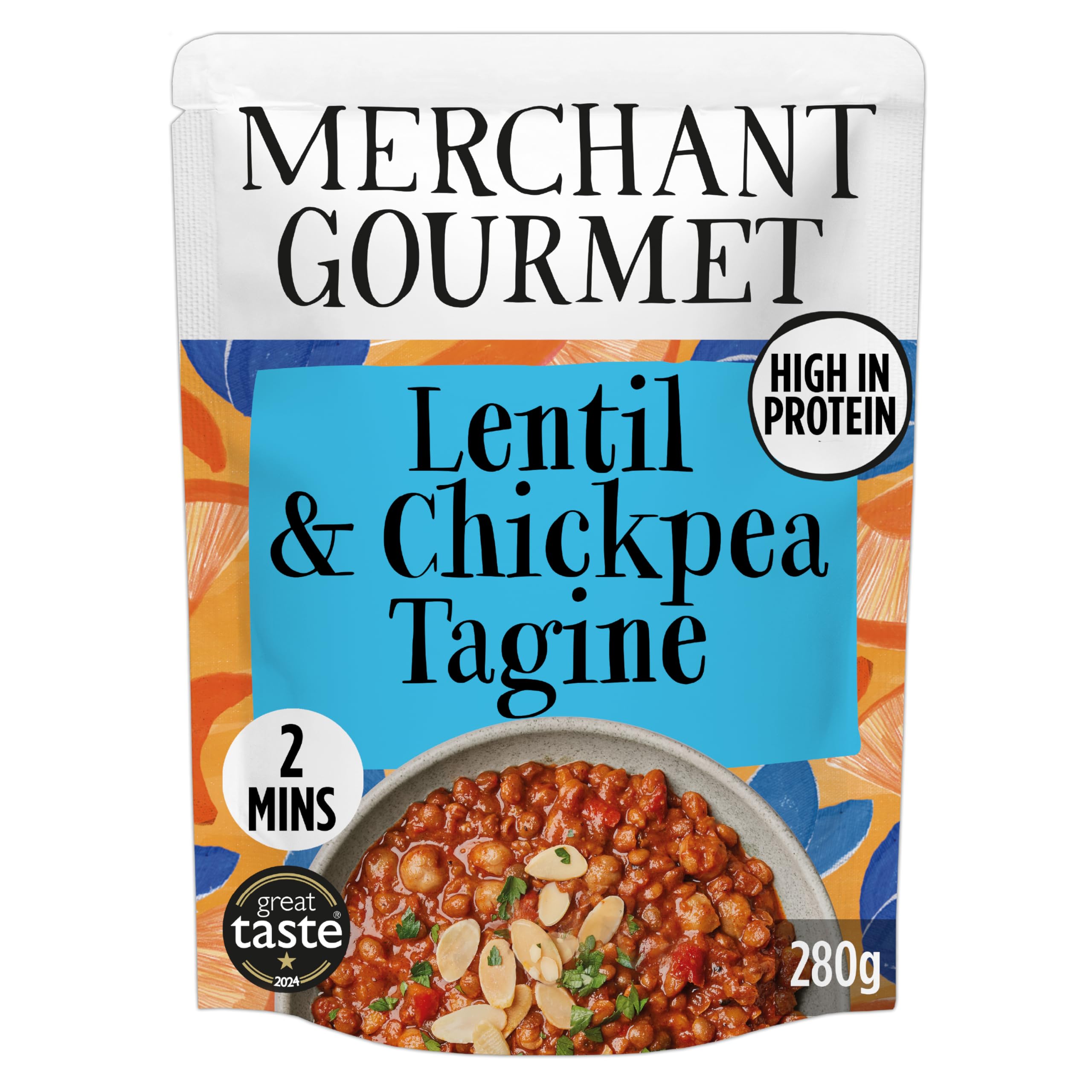 Merchant Gourmet Ready-to-Eat Lentil & Chickpea Tagine with Ras El Hanout & Apricots – High in Protein & Fibre, 1 of your 5-a-day, Ready Meals (6x 280g) - 5