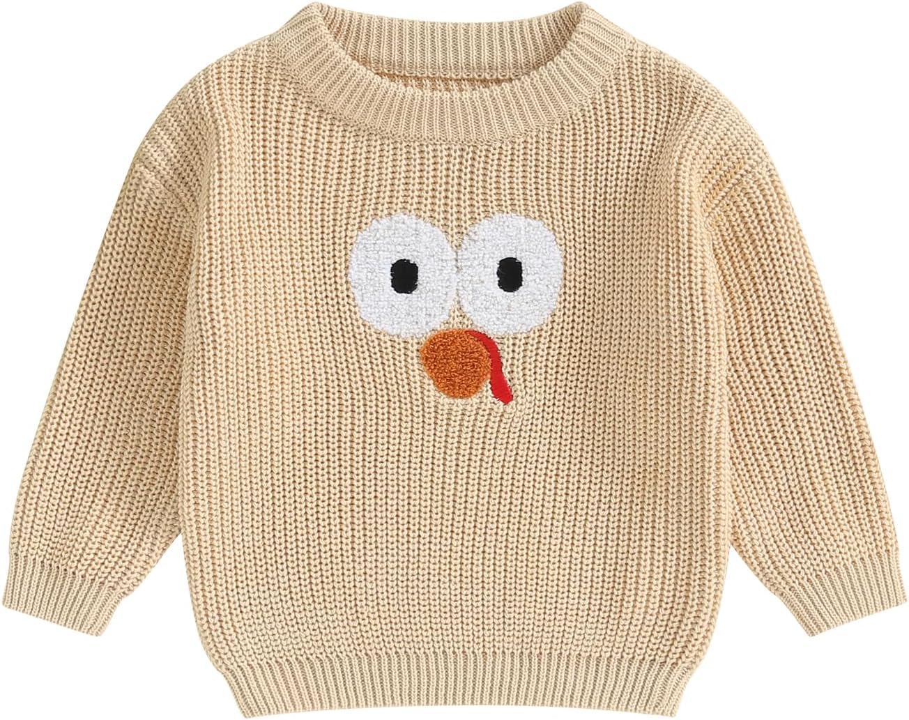 Toddler Baby Boy Girl Thanksgiving Outfit Infant First Fall Winter Knit Sweater