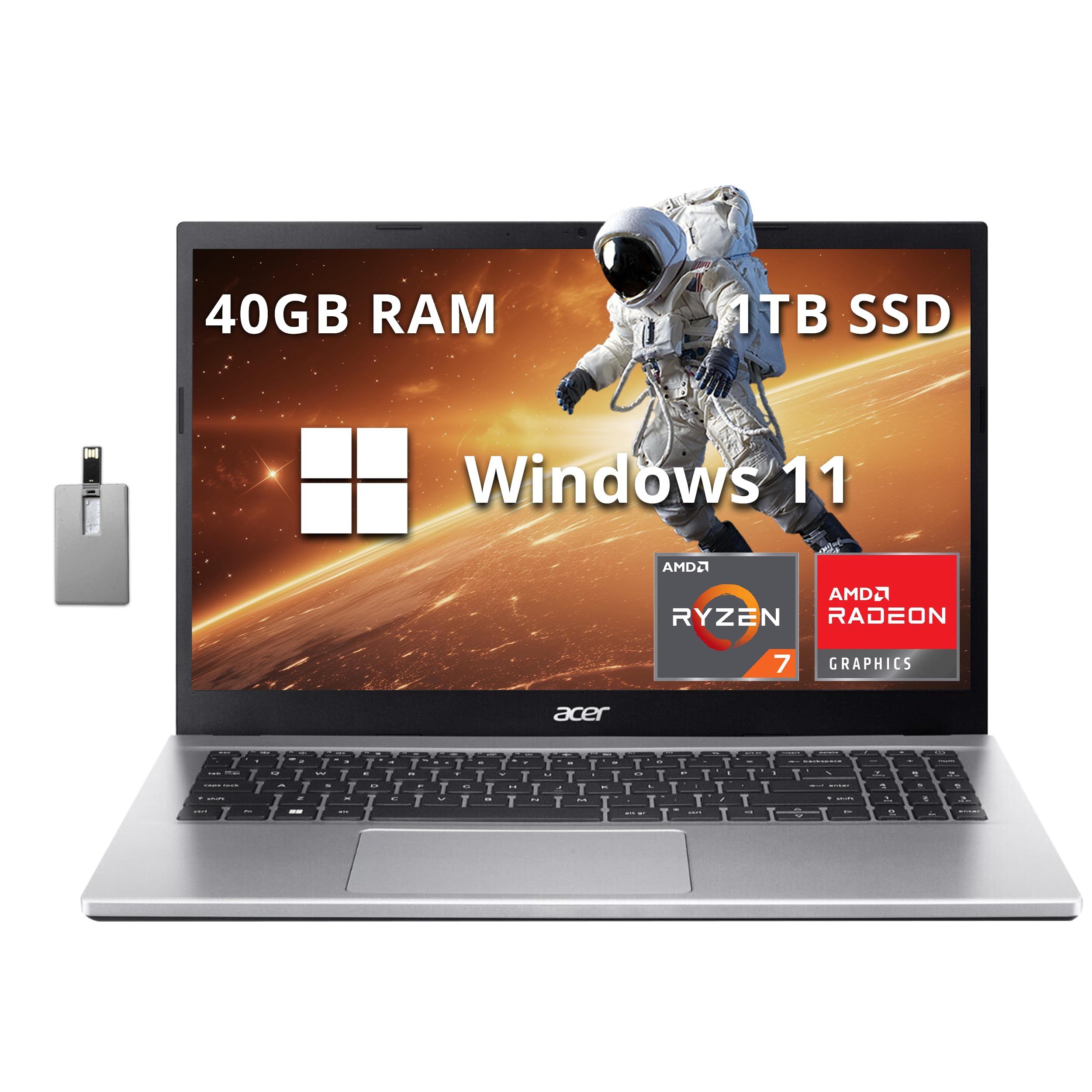 acer Aspire 3 PC パソコン メモリ16GB SSD 1TB Acer Aspire 3 Laptop, 15.6