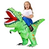 Inflatable Dinosaur Costume Kids Riding T Rex Blow up Halloween Costume Funny Party for Boys/Girls